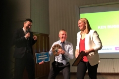 Ken Buggie won the 'Unsung Hero' Award for his coaching work in the community at the Bury Sports Awards 2019.