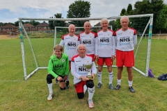 Manchester Corinthians Reds Winners Denton Town FC Over 60s Walking Football Tournament 03.07.21